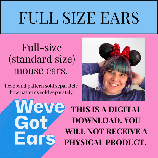 FULL-SIZE Ears Pattern Digital Download PDF